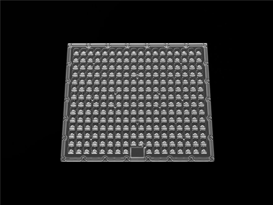 material asimétrico de la PC de la lente de las luces del estadio de 500W IP66 LED con diseño superficial geométrico