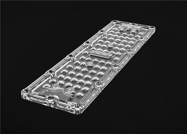 Modelo rectangular LED del arsenal material de la lente de PMMA 90 grados para 3030 microprocesadores