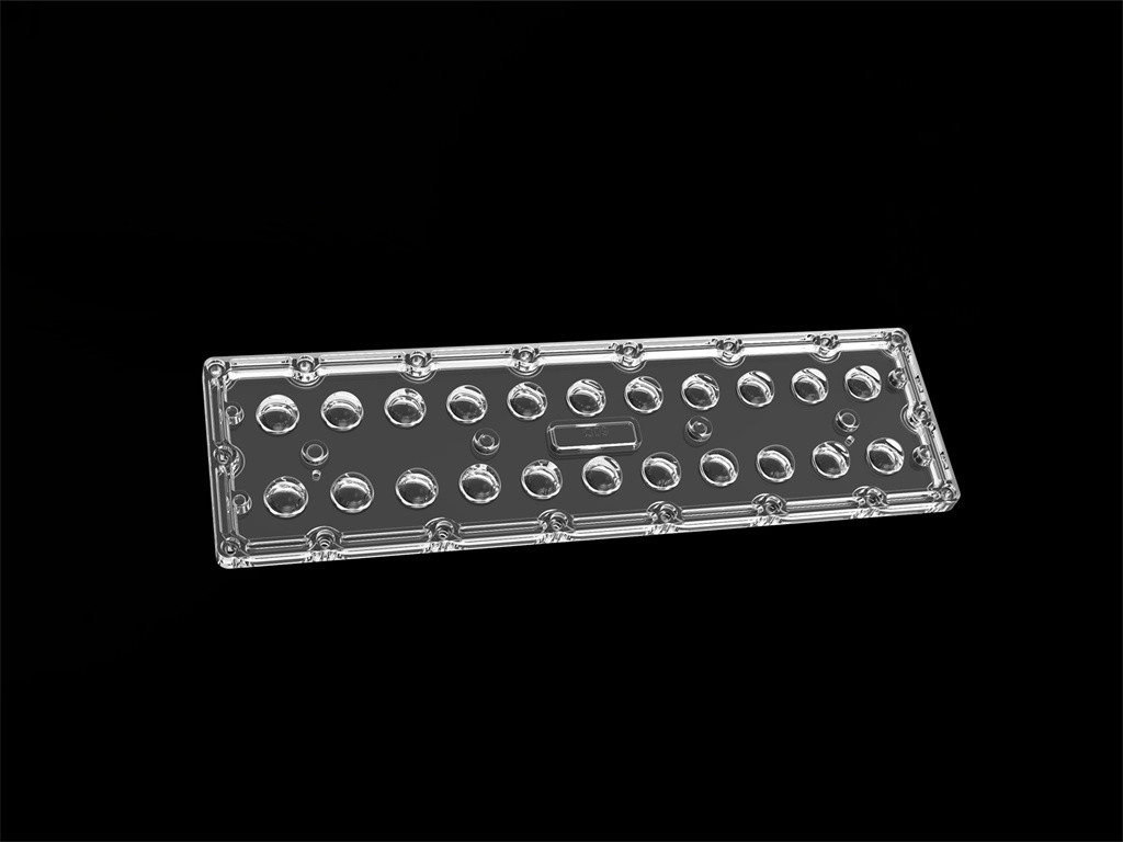 SMD7070 22 en 1 lente simétrica de la luz de calle de 60 grados LED de la lente de la luz de inundación del LED