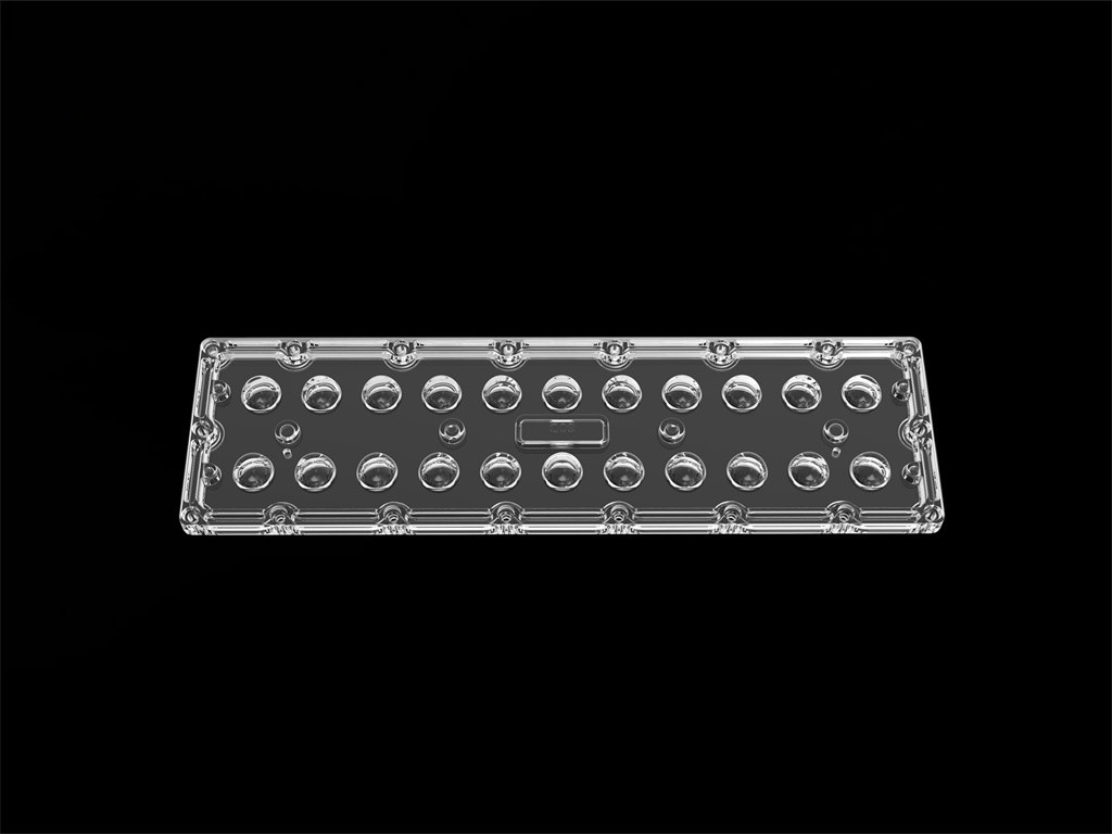SMD7070 22 en 1 lente simétrica de la luz de calle de 60 grados LED de la lente de la luz de inundación del LED