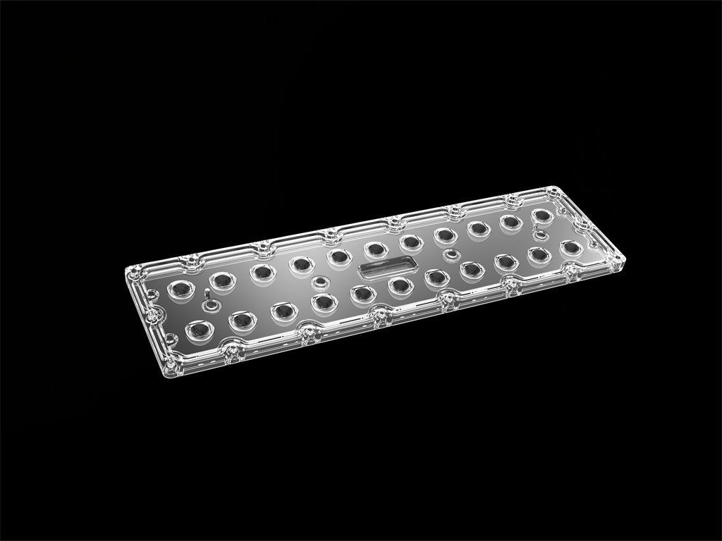 SMD7070 22 en 1 lente simétrica de la luz de calle de 60 grados LED de la lente de la luz de inundación del LED