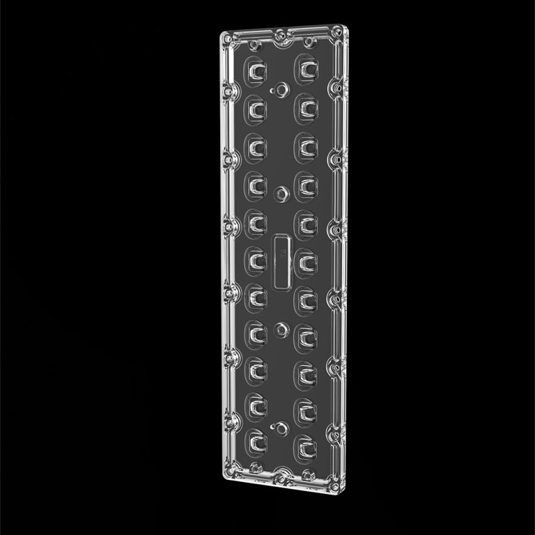 Lente rectangular del poder más elevado LED de la lente de la lente SMD7070 22IN1 TYPE4S de la luz de calle del LED