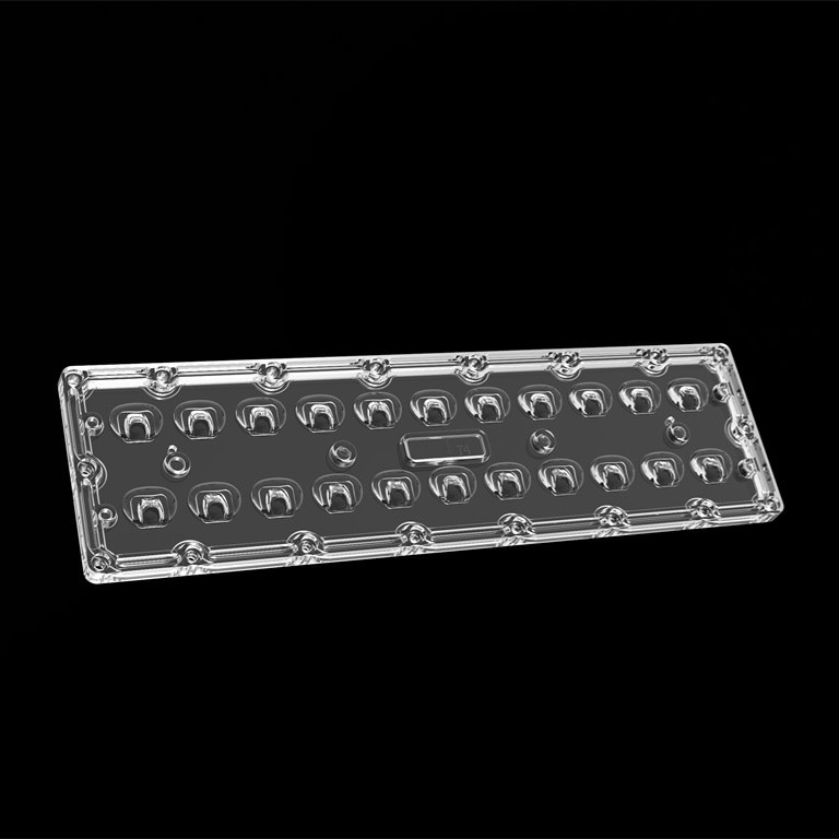 Lente rectangular del poder más elevado LED de la lente de la lente SMD7070 22IN1 TYPE4S de la luz de calle del LED