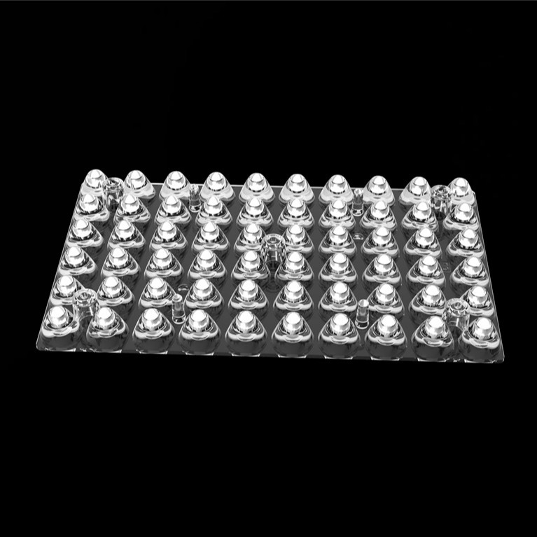 Material de PC de buena calidad 9 grados Rectángulo 60 en 1 Luz de estadio Led Lente Xpg Chips resistente al agua