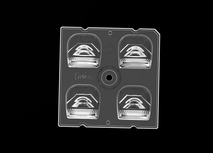 4IN1 TYPE3S 88%-93% de transmisión módulo de luz de la calle LED para 50 * 50mm Dimensión con material de lente PC