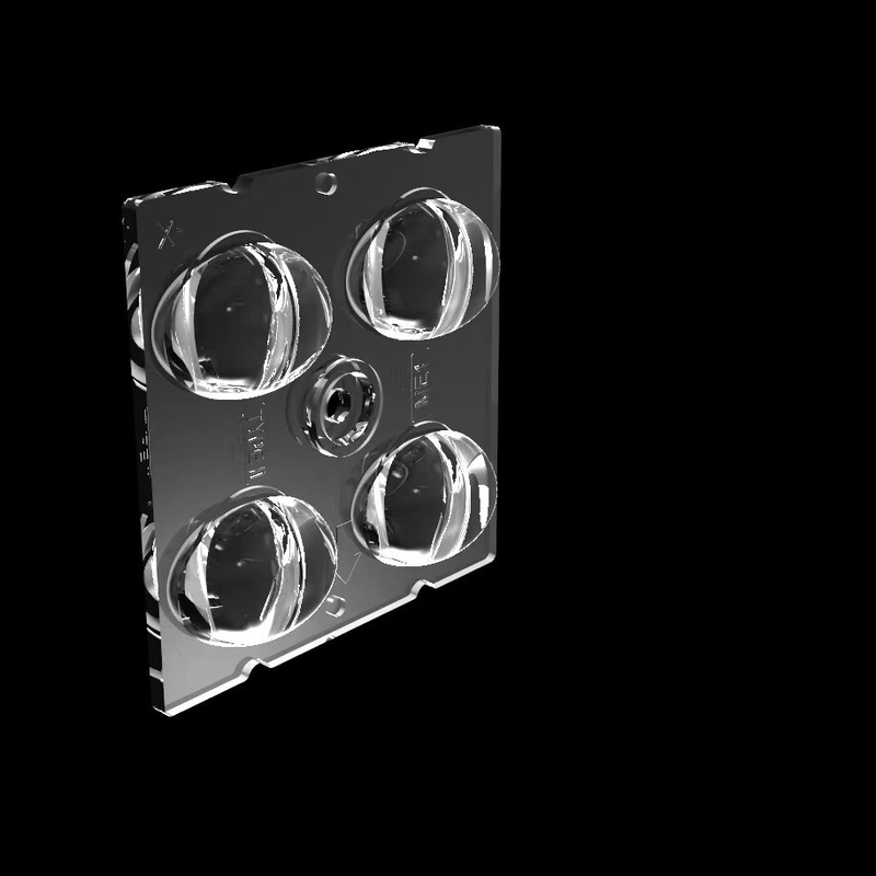 Módulo de iluminación de calle LED de alta transmisión de 50*50 mm con tipo de lente 4IN1TYPEII,ME1 y chips LED SMD5050