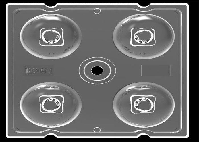 2x2 ángulo de haz del grado de la lente 50*150 de la luz de calle del arsenal LED con el Cree XTE LED