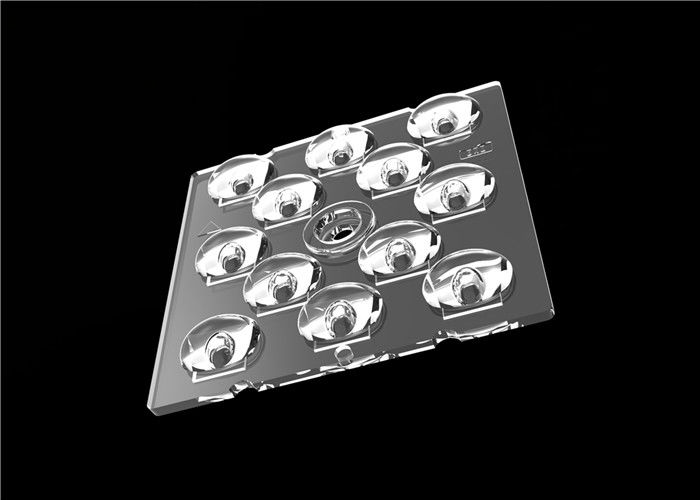 Dispositivo óptico transmisivo del Cree LED de la lente TYPE3 del PWB del tamaño transparente del tablero L50*W50mm