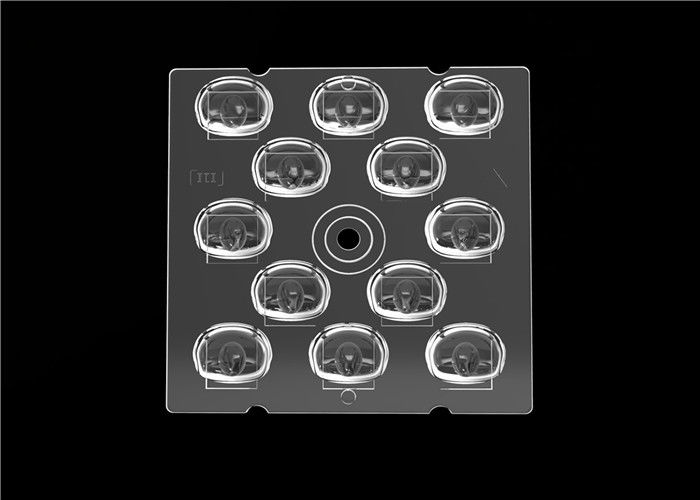 Lente granangular de 3030 SMD LED, lente óptica del cuadrado LED para la iluminación al aire libre