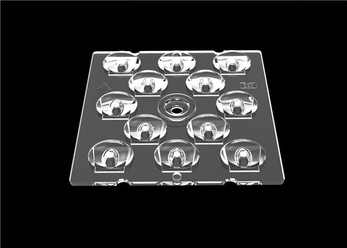65x150 lente granangular del grado LED, lentes de la óptica de la PC LED para la lámpara del camino
