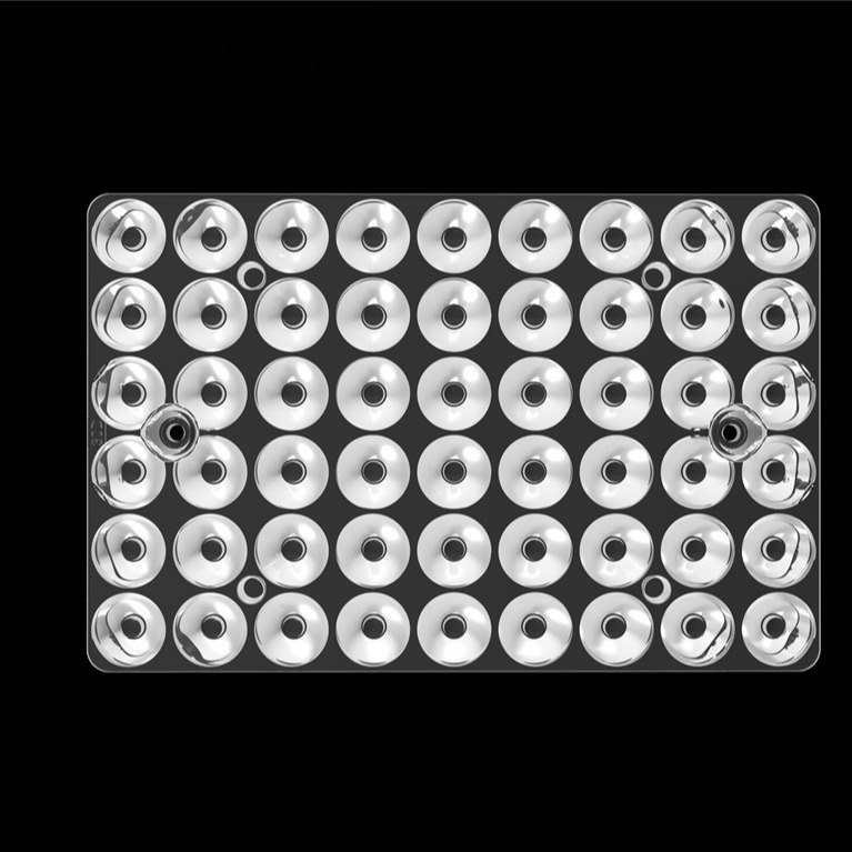 54IN1 30 grados de luz exterior 3030 LED Lente PC Led óptica para el estadio de luz / luces de paso L144 * W94mm