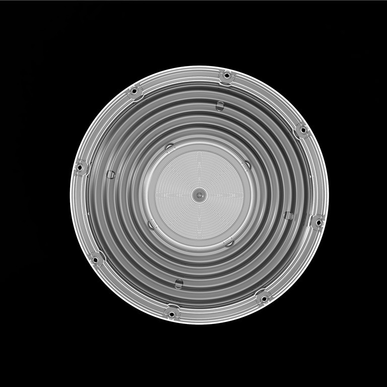 150W OVNI LED High Bay Light Lens AC Tipo 206mm / 90 Grado 2835/ 3030 LEDs PC Lente óptica