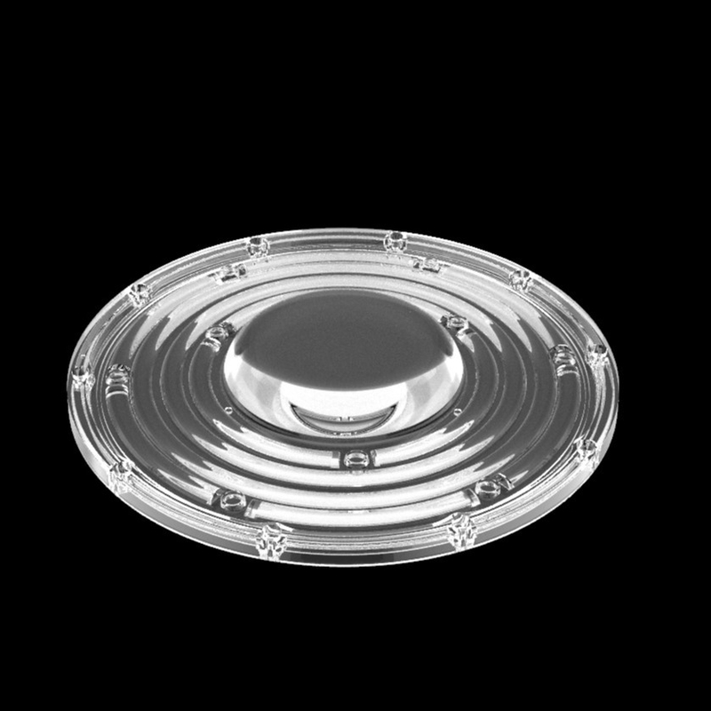 φ235mm OVNI redondo Lente de luz de bahía alta 100W 150W 3030 Lente de lámpara de minería Led Lente de 90 grados Lente óptica LED