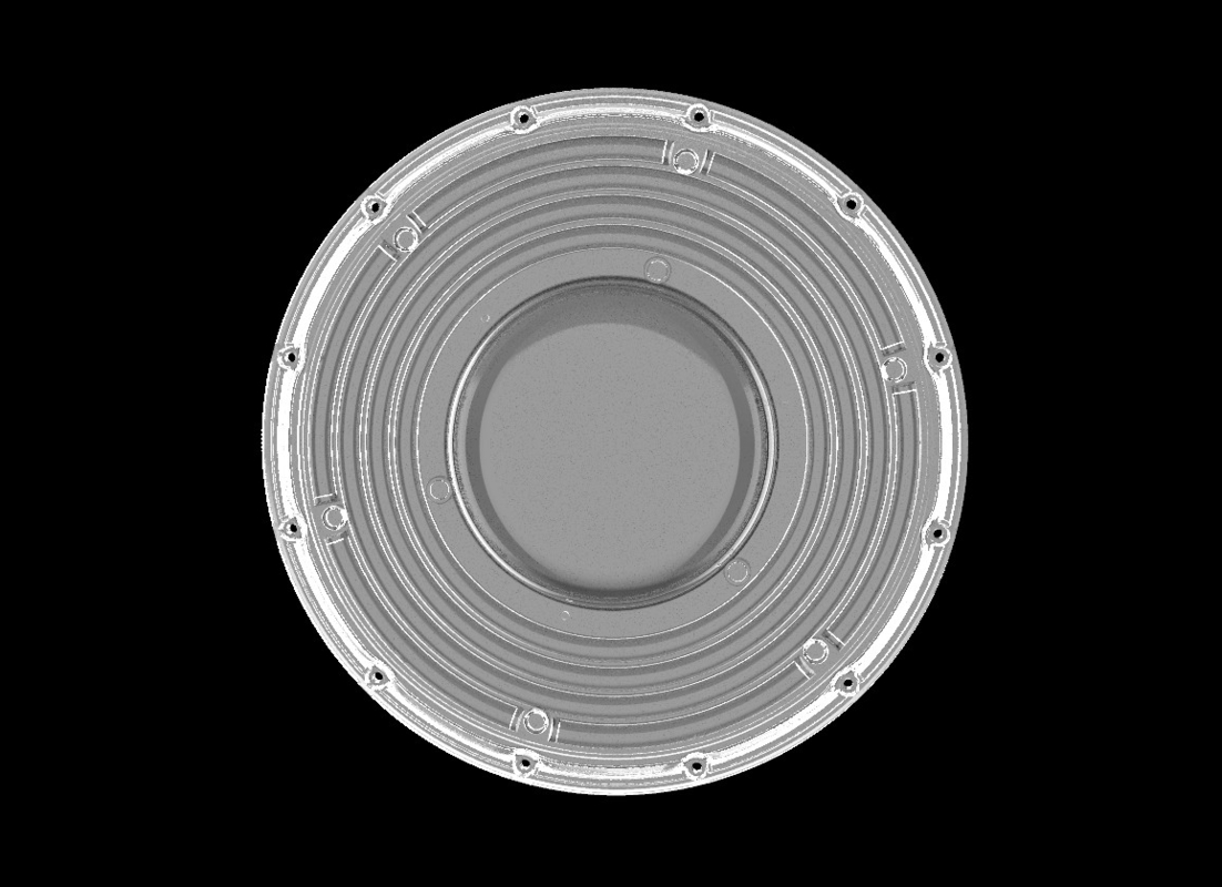 200W φ265mm SMD3030 PC Led UFO Bay Light con ángulo de haz de 90 grados Nivel de protección IP66