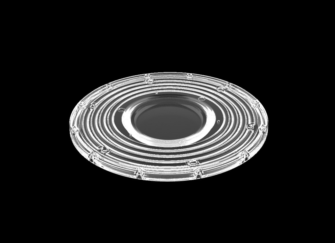 200W φ265mm SMD3030 PC Led UFO Bay Light con ángulo de haz de 90 grados Nivel de protección IP66
