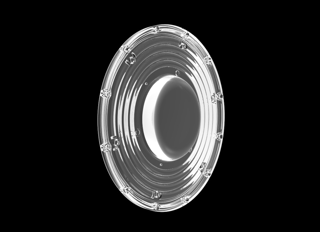 200W φ265mm SMD3030 PC Led UFO Bay Light con ángulo de haz de 90 grados Nivel de protección IP66