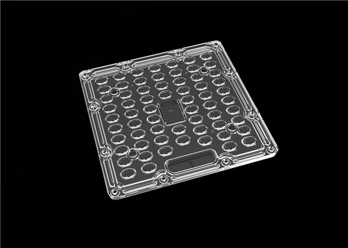 Material de la PC/PMMA de la lente de la luz del alto brillo LED para la luz de calle modular del LED