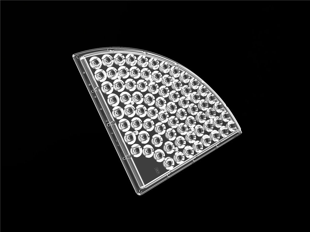 76 en las lentes de la 1 óptica del LED para la alta luz de la bahía ángulo de haz de 90 grados