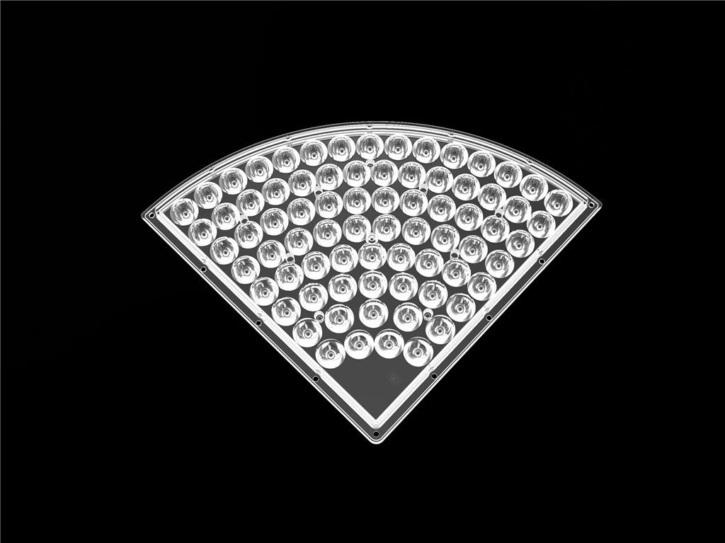 76 en las lentes de la 1 óptica del LED para la alta luz de la bahía ángulo de haz de 90 grados