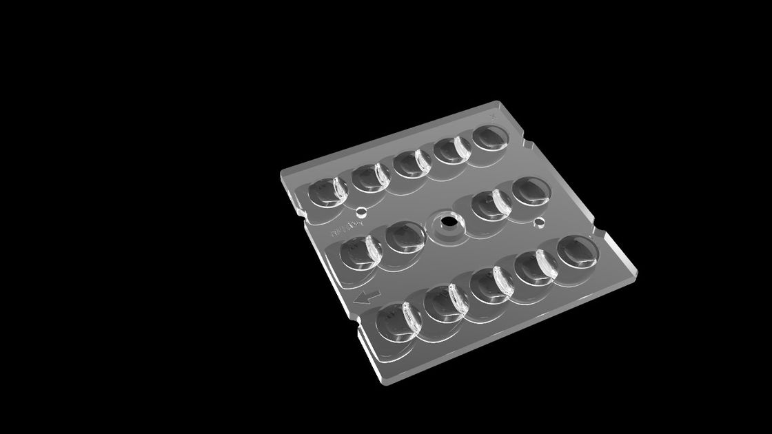 La lente 14 del cuadrado LED de PHILIPS SMD3030 en 1, observa la lente de protección de SMD LED para el alumbrado público del LED