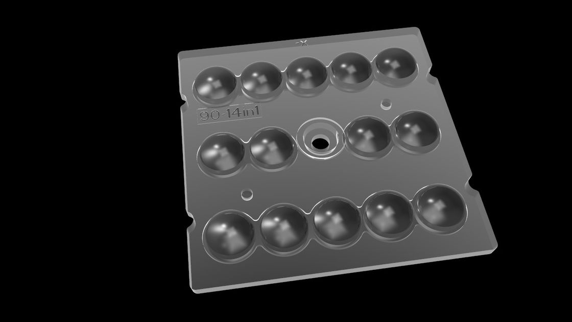 14 en la 1 óptica de PMMA para la iluminación del LED, arsenal de la lente de 90 grados LED para la iluminación del túnel