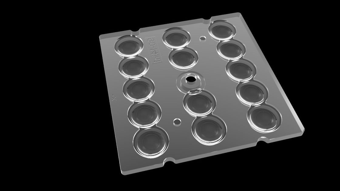 14 en la 1 óptica de PMMA para la iluminación del LED, arsenal de la lente de 90 grados LED para la iluminación del túnel